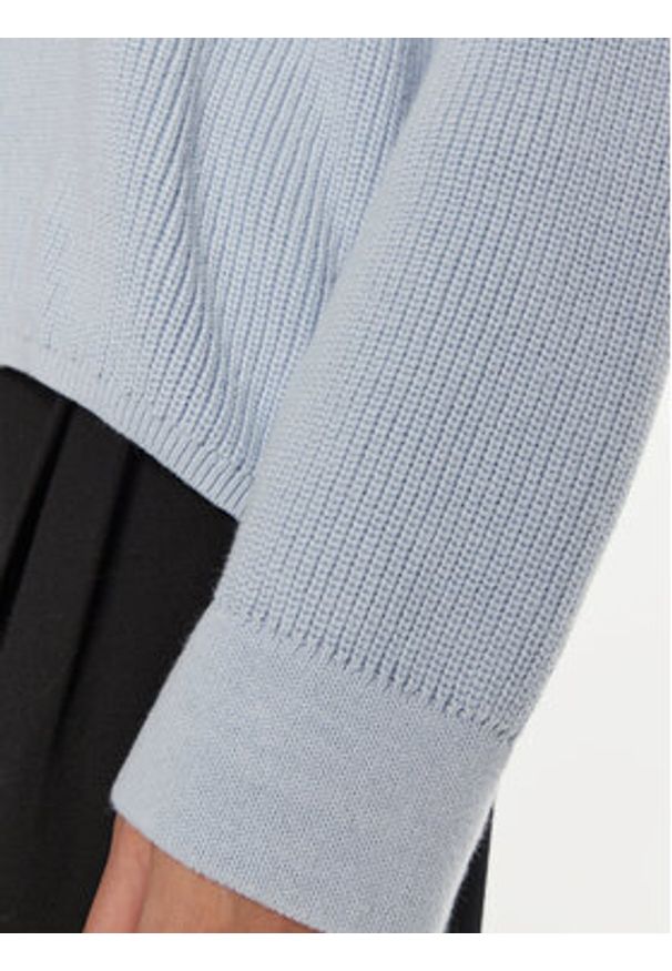 TOMMY HILFIGER - Tommy Hilfiger Golf WW0WW43094 Niebieski Regular Fit. Typ kołnierza: golf. Kolor: niebieski. Materiał: bawełna