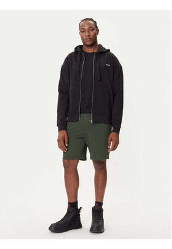 Hugo - HUGO Szorty sportowe Dayono 50530696 Zielony Relaxed Fit. Kolor: zielony. Materiał: bawełna. Styl: sportowy