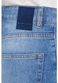 Sisley jeansy damskie medium waist. Kolor: niebieski #2