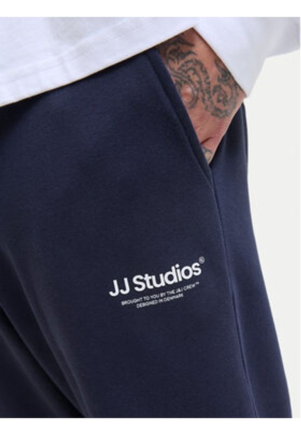 Jack & Jones Spodnie dresowe Kane Soho 12278943 Granatowy Regular Fit. Kolor: niebieski. Materiał: bawełna