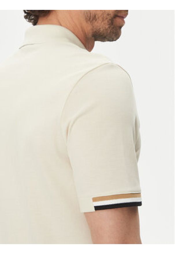 BOSS Polo Parlay 147 50467113 Écru Regular Fit. Typ kołnierza: polo. Materiał: bawełna