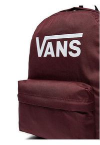 Vans Plecak Old Skool Print Backpack VN000H504QU1 Bordowy. Kolor: czerwony. Materiał: materiał. Wzór: nadruk #5