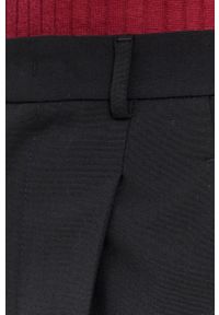 Red Valentino Spodnie damskie kolor czarny szerokie high waist. Stan: podwyższony. Kolor: czarny. Materiał: tkanina #4