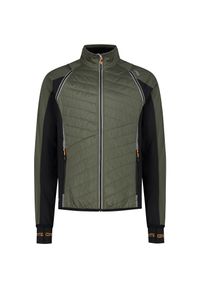 Kurtka męska turystyczna CMP 30A2647. Typ kołnierza: kaptur. Kolor: zielony. Materiał: softshell. Sport: turystyka piesza
