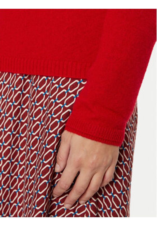 Tatuum Sweter Lemon T2422.095B Czerwony Regular Fit. Kolor: czerwony. Materiał: kaszmir