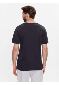 New Balance T-Shirt MT31907 Czarny Regular Fit. Kolor: czarny. Materiał: syntetyk, bawełna