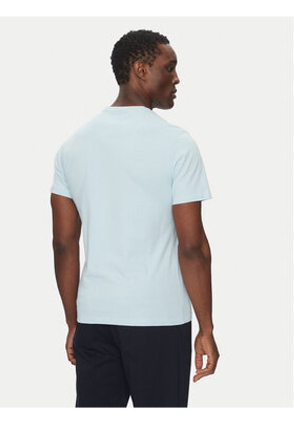 Barbour T-Shirt Essential Sports MTS0331BU17 Błękitny Tailored Fit. Kolor: niebieski. Materiał: bawełna