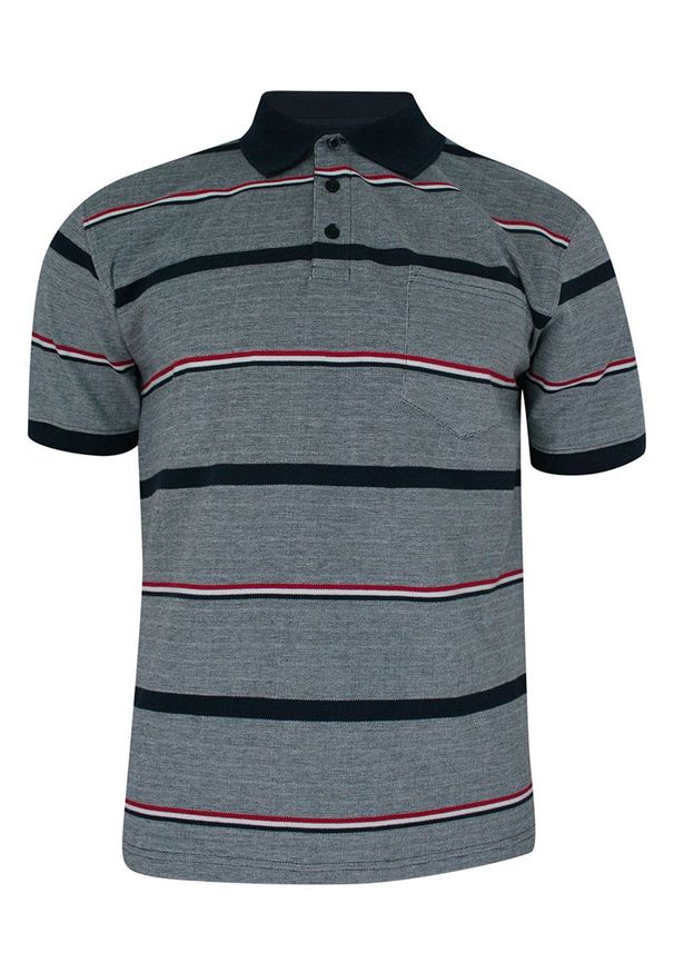Niebieski t-shirt Elkjaer w paski, na co dzień, casualowy