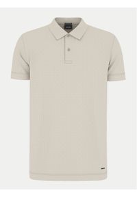 JOOP! Polo 10018924 30044673 Beżowy Regular Fit. Typ kołnierza: polo. Kolor: beżowy. Materiał: bawełna