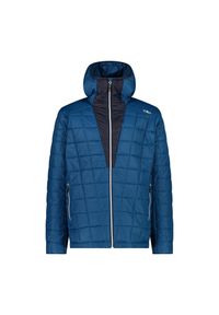 Kurtka z kapturem CMP Unlimitech. Typ kołnierza: kaptur. Kolor: turkusowy, niebieski, wielokolorowy, zielony. Materiał: puch. Sport: turystyka piesza #1