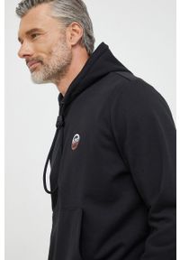 Michael Kors bluza męska kolor czarny z kapturem gładka. Typ kołnierza: kaptur. Kolor: czarny. Wzór: gładki