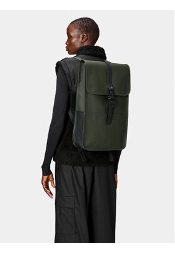 Rains Plecak Backpack W3 13000 Zielony. Kolor: zielony. Materiał: materiał
