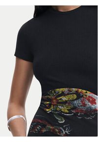 Desigual Sukienka codzienna Paisley 25SWVK32 Czarny Regular Fit. Okazja: na co dzień. Kolor: czarny. Materiał: syntetyk. Wzór: paisley. Typ sukienki: proste. Styl: casual #4