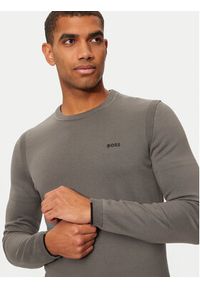 BOSS - Boss Sweter Ever-X_Cn 50498539 Szary Regular Fit. Kolor: szary. Materiał: bawełna