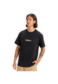 Quiksilver - Koszulka z krótkim rękawem dla Mężczyzn FINELINE Czarny. Kolor: brązowy, zielony, wielokolorowy. Materiał: materiał, bawełna. Długość rękawa: krótki rękaw. Długość: krótkie