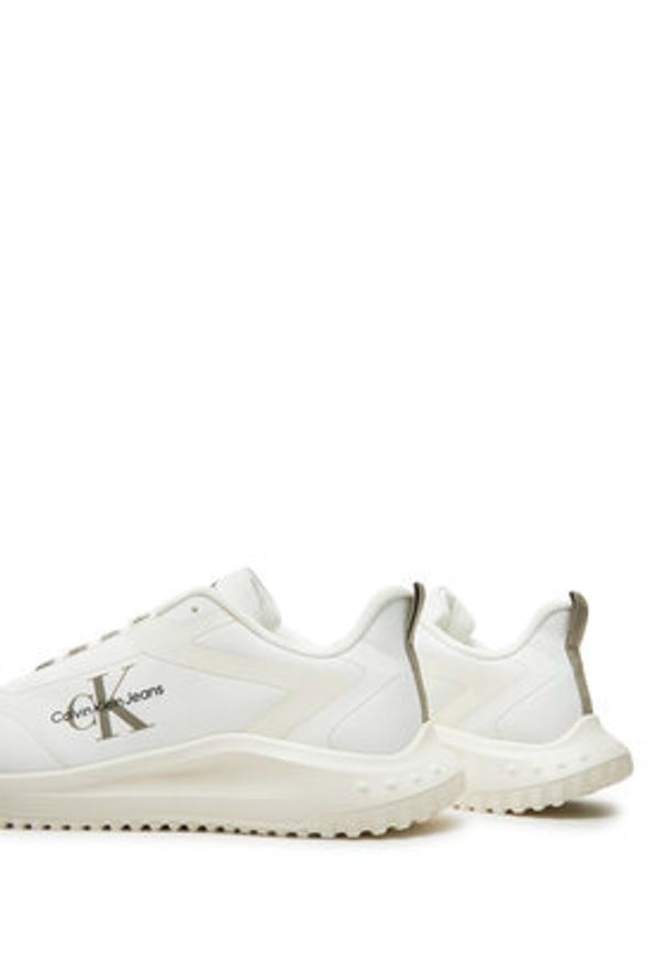 Calvin Klein Jeans Sneakersy Eva Runner Low Lace Ml YM0YM00968 Biały. Kolor: biały. Materiał: materiał