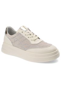 Beżowe Sneakersy Artiker Modne Obuwie Damskie. Okazja: na co dzień, na spacer. Kolor: beżowy. Materiał: materiał. Sezon: lato. Sport: turystyka piesza