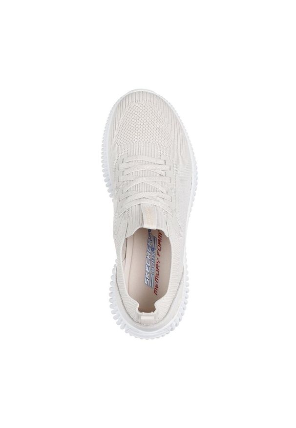 skechers - Damskie BOBS GEO LITE DIVINE LOOK Slip-On Beżowy. Okazja: na co dzień. Zapięcie: bez zapięcia. Kolor: beżowy. Materiał: materiał