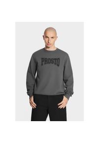 Bluza sportowa męska Prosto College bez kaptura. Typ kołnierza: bez kaptura. Kolor: czarny #1