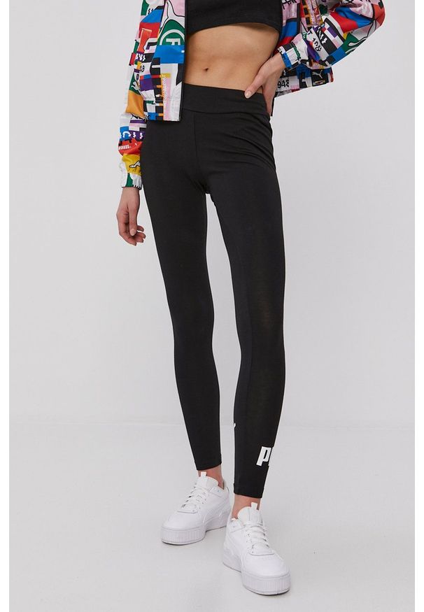 Puma - Legginsy. Stan: podwyższony. Kolor: czarny