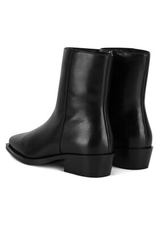 Gino Rossi Botki EVELYN-116201 Czarny. Kolor: czarny. Materiał: skóra