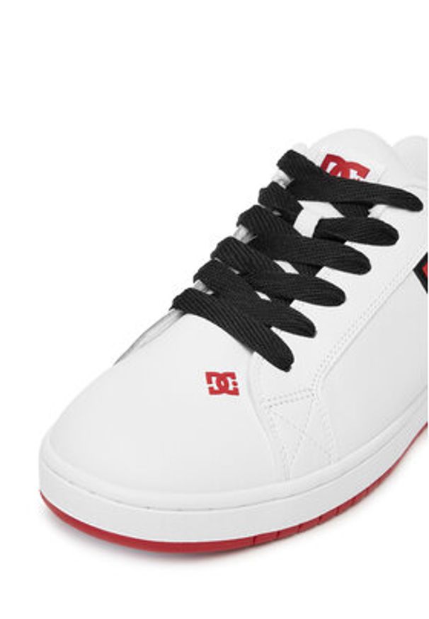 DC Sneakersy COURT GRAFFIK DC01661110 Biały. Kolor: biały. Materiał: skóra