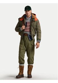 Polo Ralph Lauren Kurtka bomber 710945493001 Zielony Regular Fit. Typ kołnierza: polo. Kolor: zielony. Materiał: bawełna #5