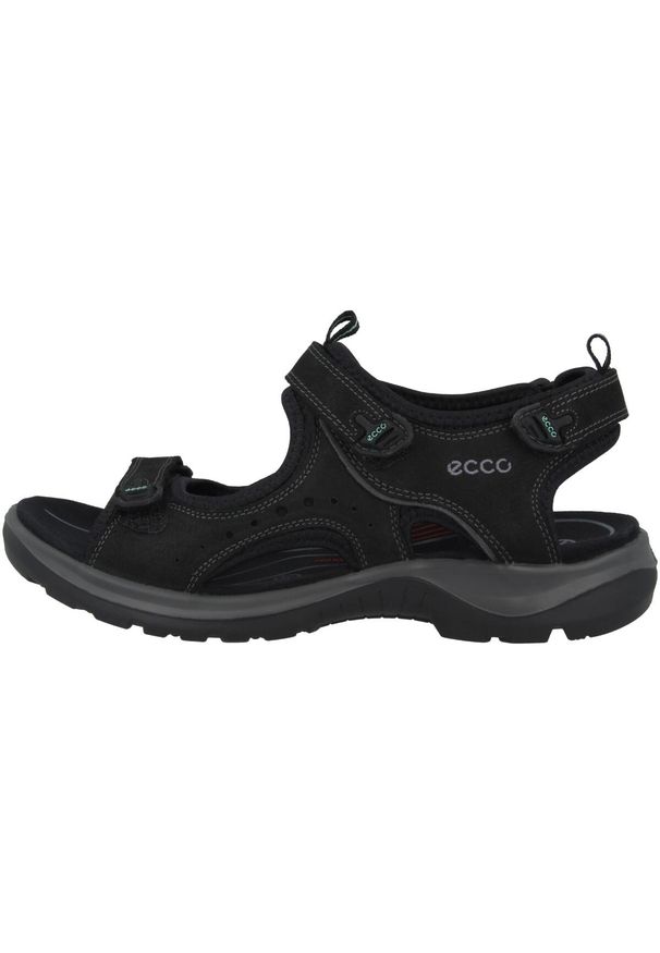 ecco - Sandały damskie Ecco Offroad. Zapięcie: rzepy. Kolor: czarny. Materiał: guma, skóra. Sport: turystyka piesza