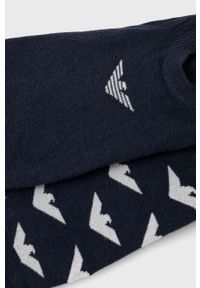 Emporio Armani Underwear skarpetki (2-pack) męskie kolor granatowy. Kolor: niebieski