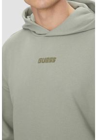 Guess - GUESS Zielona bluza męska Dalim Over z kapturem. Typ kołnierza: kaptur. Kolor: zielony #4