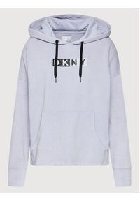 DKNY Sport Bluza DP1T8326 Niebieski Relaxed Fit. Kolor: niebieski. Materiał: bawełna. Styl: sportowy #4