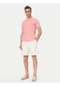 BOSS T-Shirt 50517970 Różowy jasny Slim Fit. Kolor: różowy. Materiał: bawełna #5