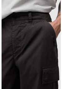 AllSaints spodnie bawełniane TALKA TROUSER kolor czarny w fasonie cargo MM058Y. Kolor: czarny. Materiał: bawełna #3