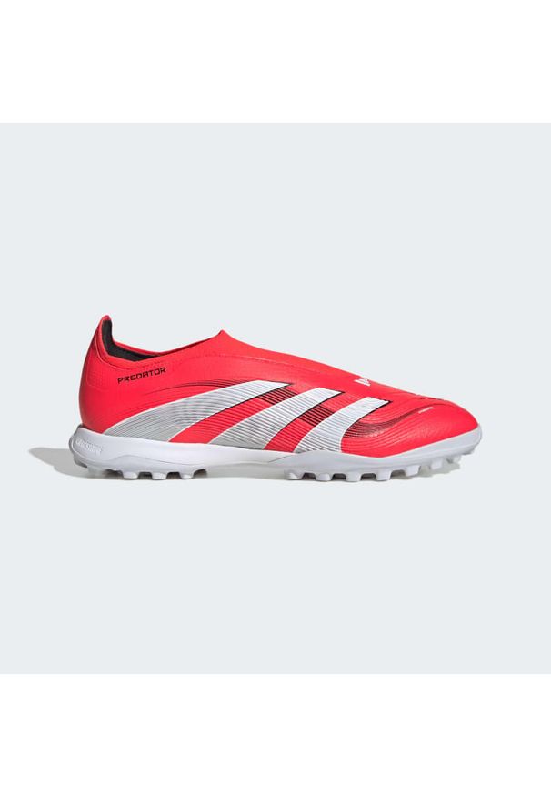 Adidas - Buty Predator League Laceless TF. Kolor: biały, czerwony, wielokolorowy, czarny. Materiał: materiał