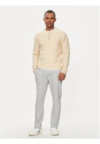 INDICODE Sweter Mattiaxa 30-458 Beżowy Regular Fit. Kolor: beżowy. Materiał: bawełna #4