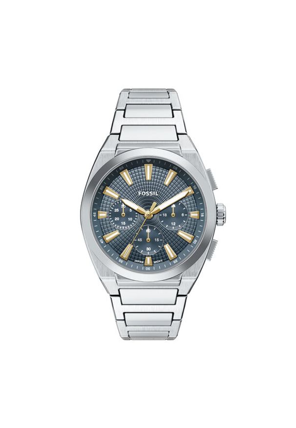 Fossil Zegarek Everett FS6154 Srebrny. Kolor: srebrny