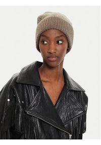 Calvin Klein Czapka Monogram Fold K60K612595 Beżowy. Kolor: beżowy. Materiał: wełna #3