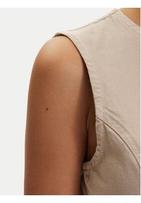only - ONLY Kamizelka Everly 15364370 Beżowy Regular Fit. Kolor: beżowy. Materiał: bawełna #3