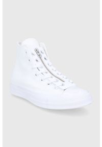Converse Trampki damskie kolor biały. Nosek buta: okrągły. Kolor: biały. Materiał: guma. Obcas: na platformie #2