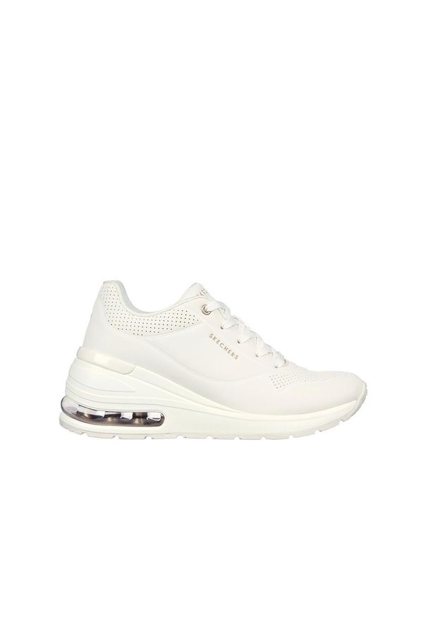 skechers - Buty do chodzenia damskie Skechers Million. Kolor: biały. Sport: turystyka piesza