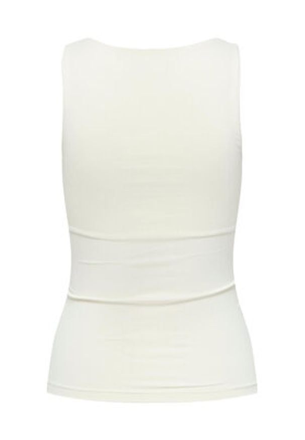 only - ONLY Top Lea 15278090 Biały Regular Fit. Kolor: biały. Materiał: syntetyk