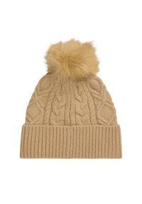 Lauren Ralph Lauren - LAUREN RALPH LAUREN Czapka 454P04466002 Beżowy. Kolor: beżowy. Materiał: materiał, poliester #3