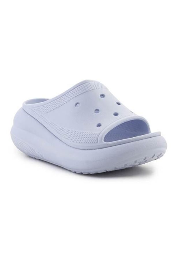 Klapki damskie Crocs Crush. Kolor: niebieski. Materiał: syntetyk, materiał