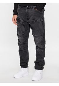 G-Star RAW - G-Star Raw Jeansy 3D D23972-B479-G108 Czarny Tapered Fit. Kolor: czarny