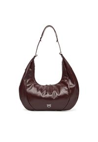 Pinko - PINKO Torebka Slouchy Hobo Big PE 25 PLTT 104295 A26J Bordowy. Kolor: czerwony. Materiał: skórzane