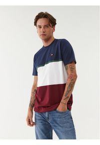 Ellesse T-Shirt Trenka SHP16695 Bordowy Regular Fit. Kolor: czerwony. Materiał: bawełna