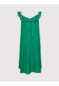 ONLY Carmakoma Sukienka codzienna Ally 15262056 Zielony Regular Fit. Okazja: na co dzień. Kolor: zielony. Materiał: bawełna. Typ sukienki: proste. Styl: casual #4