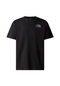 Koszulka The North Face Graphic 0A87EWJK31 - czarna. Kolor: czarny. Materiał: bawełna. Długość rękawa: krótki rękaw. Długość: krótkie. Wzór: nadruk