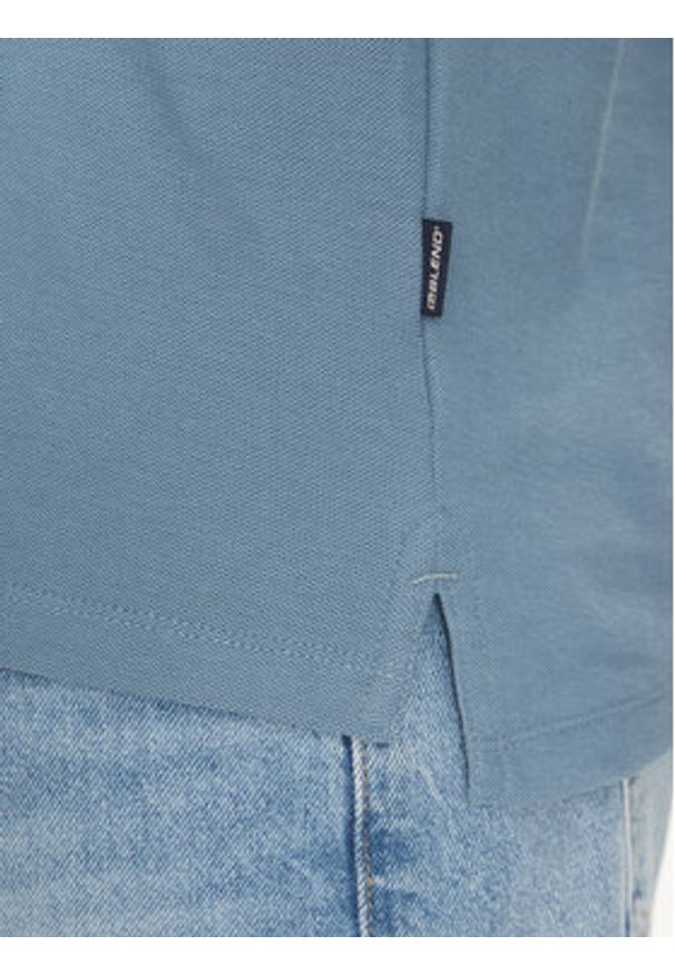 Blend Polo 20717916 Niebieski Regular Fit. Typ kołnierza: polo. Kolor: niebieski. Materiał: bawełna