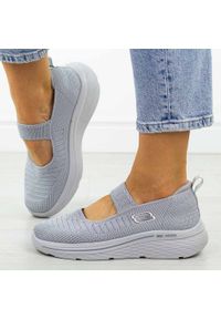 POTOCKI - Szare sportowe buty damskie Potocki 01313. Okazja: na co dzień. Kolor: szary. Materiał: tkanina. Szerokość cholewki: normalna. Sezon: wiosna, lato